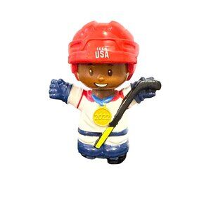 Fisher-Price Little People Team USA 2022 Ice Hockey Figurine Winter Olympics Red